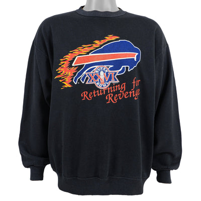 NFL (Trench) - Buffalo Bills Crew Neck Sweatshirt 1992 Large