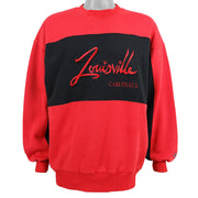 NCAA - Louisville Cardinals Crew Neck Sweatshirt 1990s Large Vintage Retro Basketball