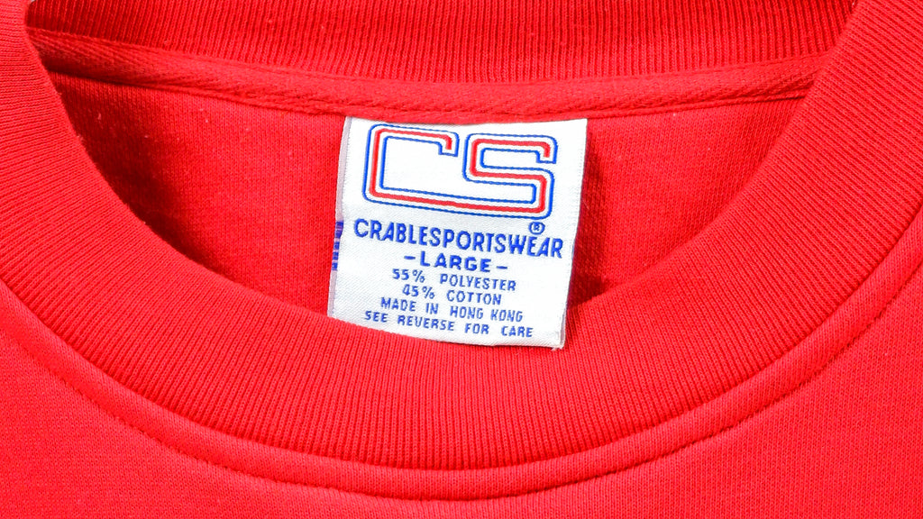 NCAA - Louisville Cardinals Crew Neck Sweatshirt 1990s Large Vintage Retro Basketball