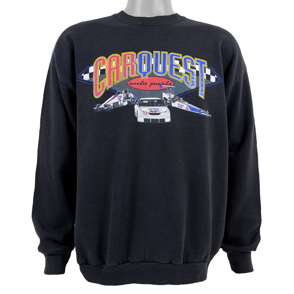 Vintage (Tultex) - Black Carquest Auto Parts Sweatshirt 1990s X-Large Vintage Retro