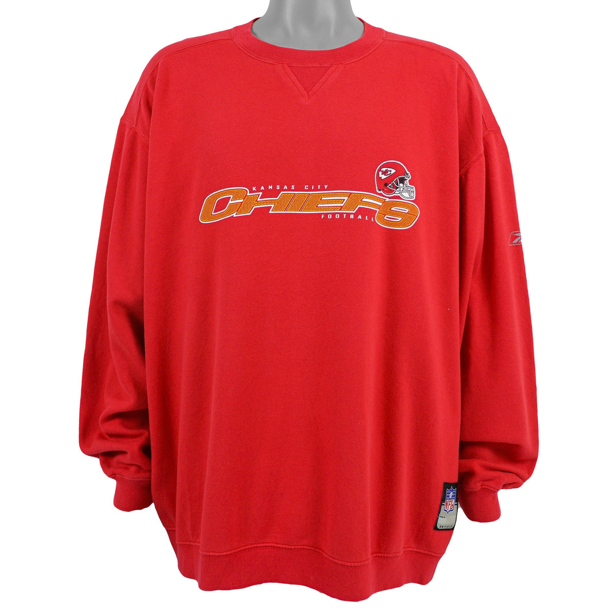 Reebok - Kansas City Chiefs Crew Neck Sweatshirt 1990s XX-Large Vintage Retro NFL Football