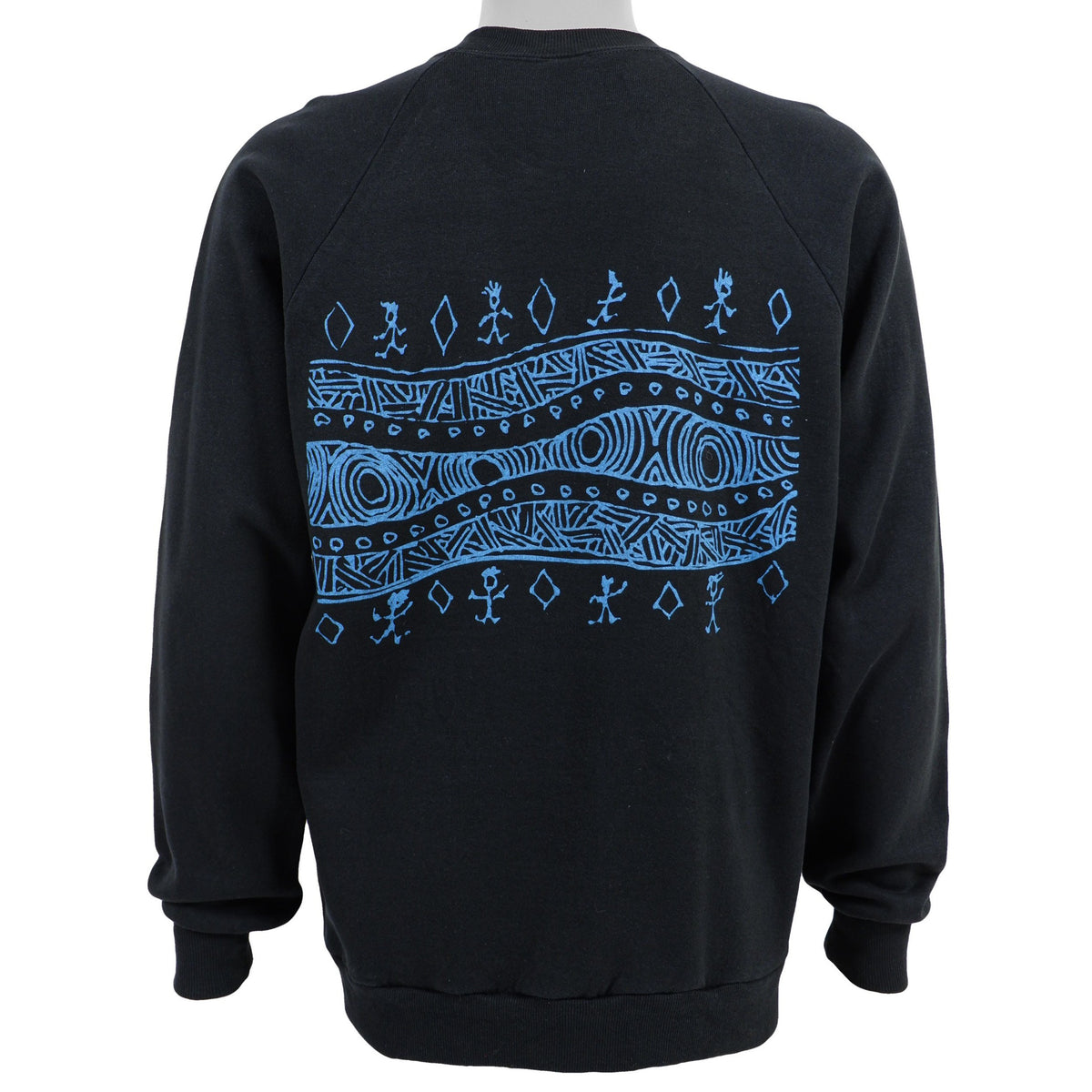 Vintage (Jerzees)- Black Mercedes Benz Crew Neck Sweatshirt 1990s Large Vintage Retro