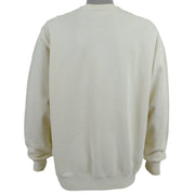 Vintage (Lee) - Cream Dachshund Crew Neck Sweatshirt 1990s Large Vintage Retro