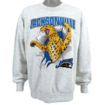 NFL (Nutmeg) - Jacksonville Jaguars Crew Neck Sweatshirt 1993 Large Vintage Retro