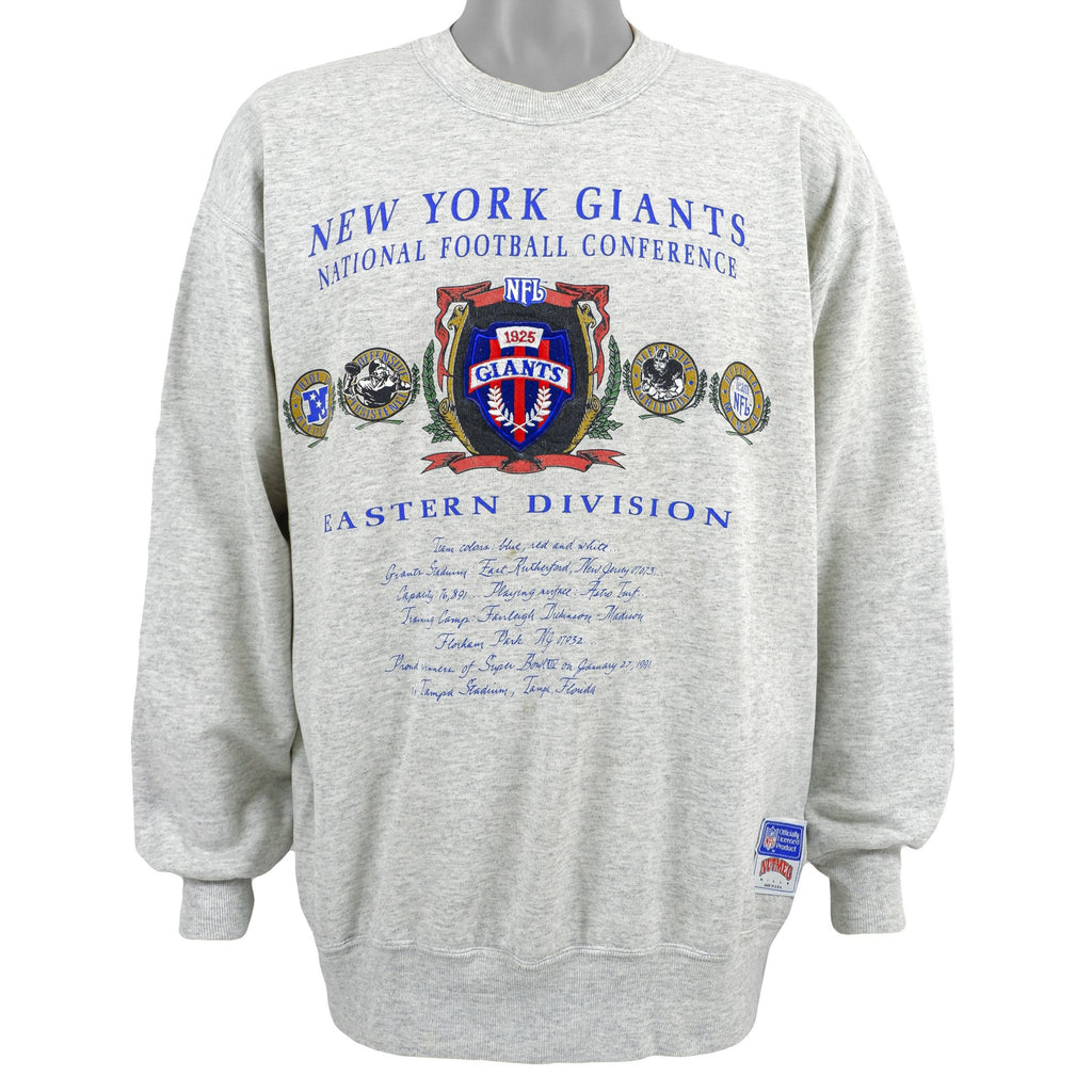 NFL (Nutmeg) - New York Giants Crew Neck Sweatshirt 1991 X-Large Vintage Retro Football