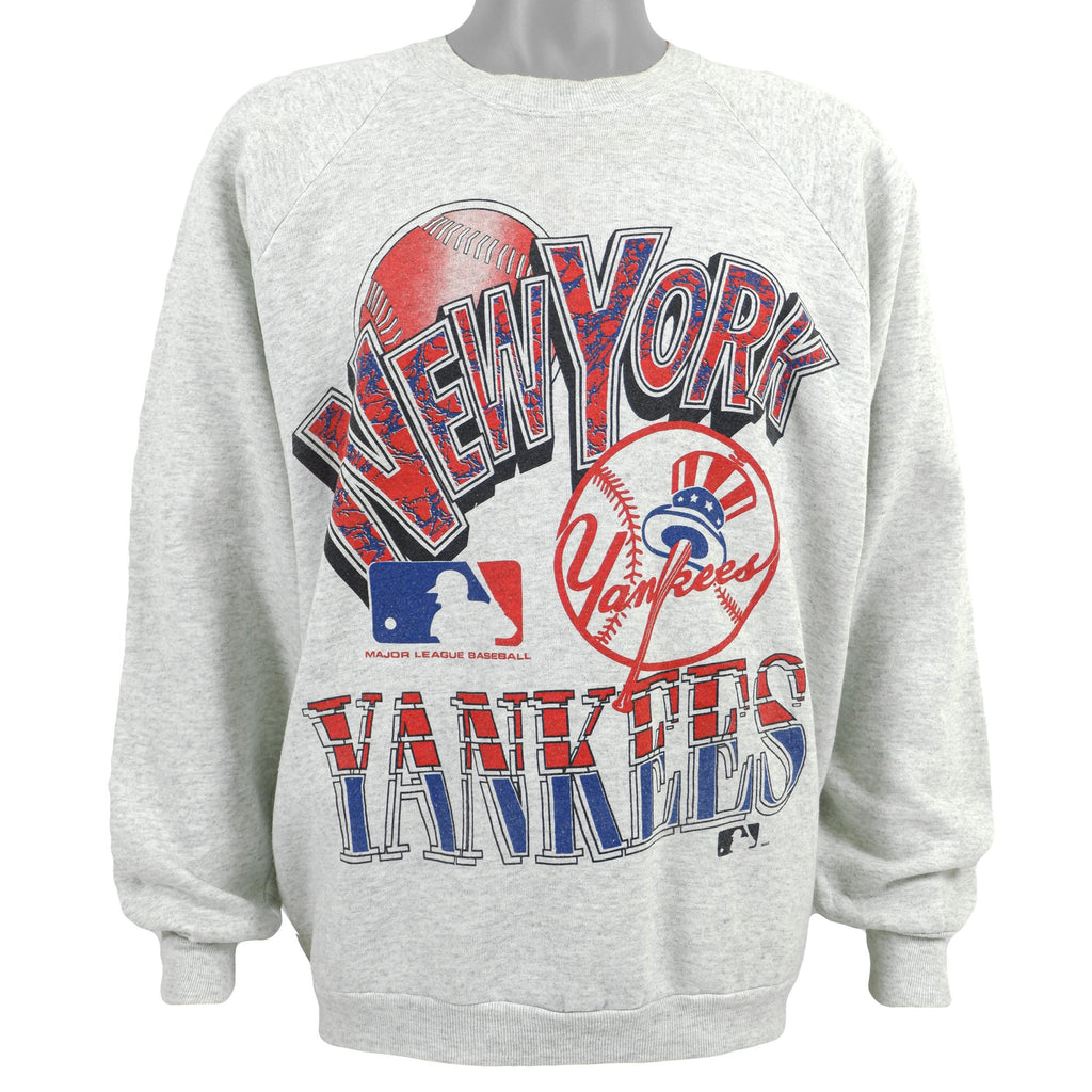 MLB - New York Yankees Crew Neck Sweatshirt 1992 Large Vintage Retro Baseball