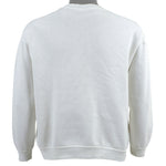 Guess - White Spell-Out Crew Neck Sweatshirt Medium Vintage Retro