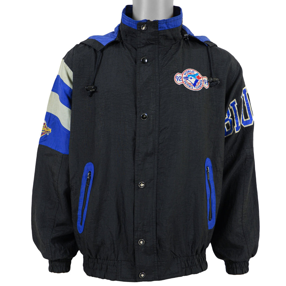 Starter - Toronto Blue Jays Zip Up Hooded Jacket 1993 Large Vintage Retro MLB Baseball