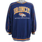 NFL (Lee) - Denver Broncos Spell-Out Sweatshirt 1990s X-Large Vintage Retro Football