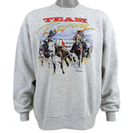 Vintage (Jerzees) - Team Roping Crew Neck Sweatshirt 1990s Large