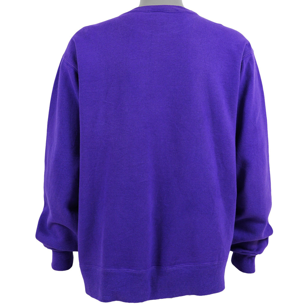 Champion - Blue Crew Neck Sweatshirt 1990s X-Large Vintage Retro