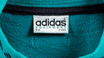 Adidas - Green Crew Neck Sweatshirt 1990s Medium Vintage Retro