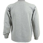 Nike - Grey Spell-Out Crew Neck Sweatshirt 1990s Medium
