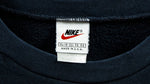 Nike - Black Big Logo Crew Neck Sweatshirt 1990s Medium Vintage Retro