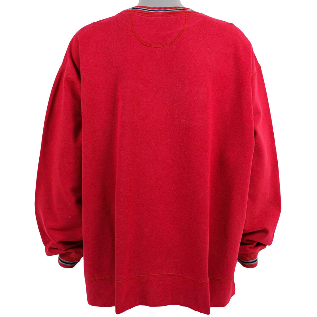 Disney - Red Mickey Mouse Crew Neck Sweatshirt 1990s XX-Large Vintage Retro