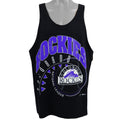 MLB (Hanes) - Colorado Rockies Spell-Out Tank Top 1993 Large Vintage Retro Baseball