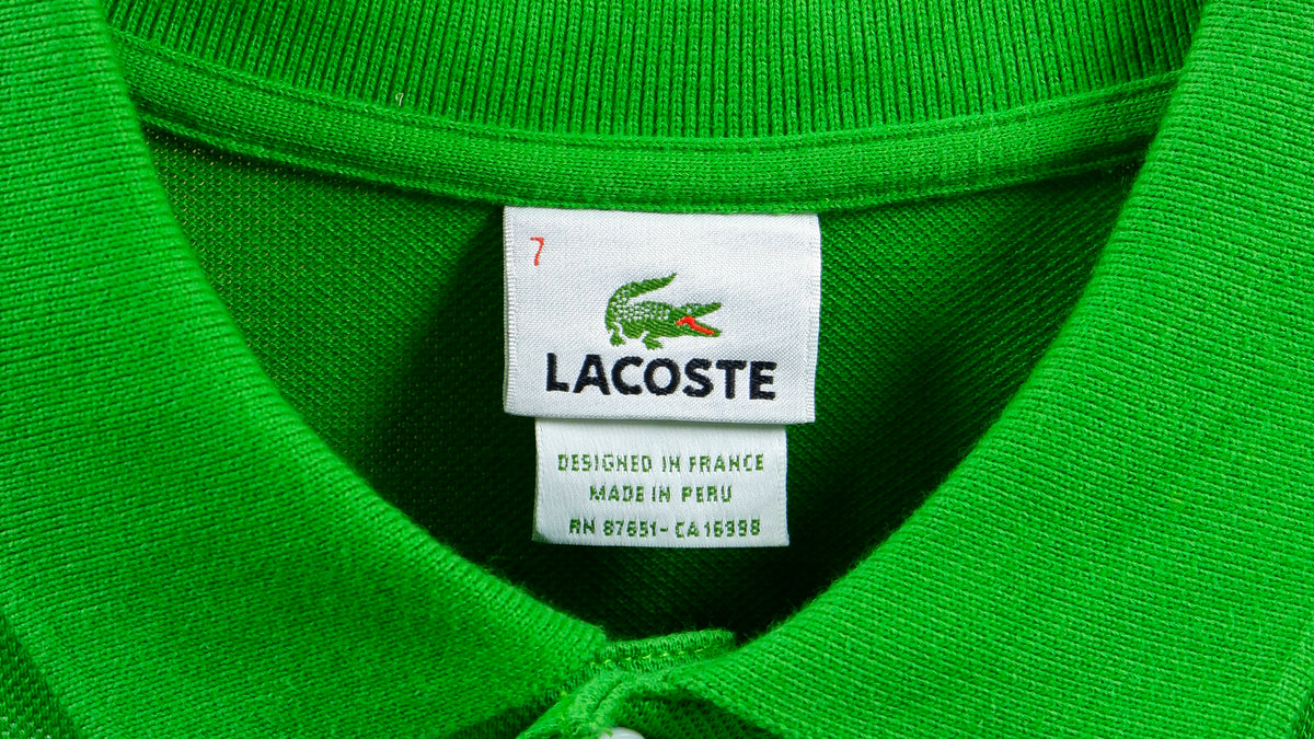 Lacoste - Green Polo T-Shirt Large Vintage Retro