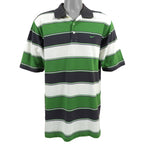 Nike - Tricolor in Stripes Polos T-Shirt 1990s Large Vintage Retro
