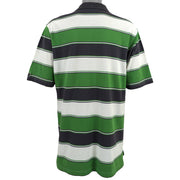 Nike - Tricolor in Stripes Polos T-Shirt 1990s Large Vintage Retro