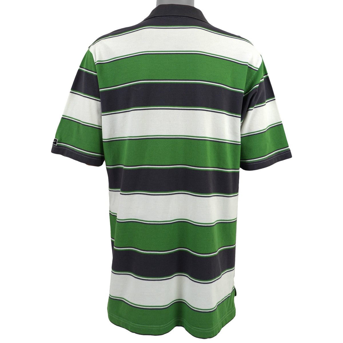 Nike - Tricolor in Stripes Polos T-Shirt 1990s Large Vintage Retro