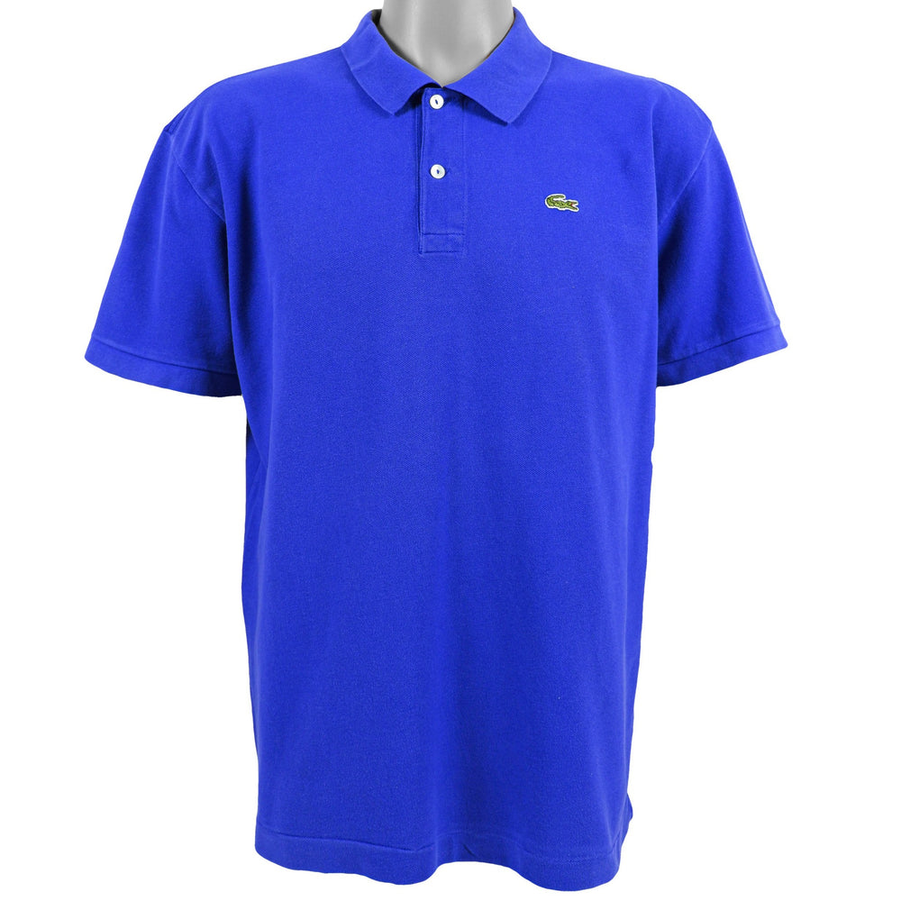 Lacoste - Blue Polo T-Shirt Large vintage Retro