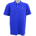 Lacoste - Blue Polo T-Shirt Large vintage Retro