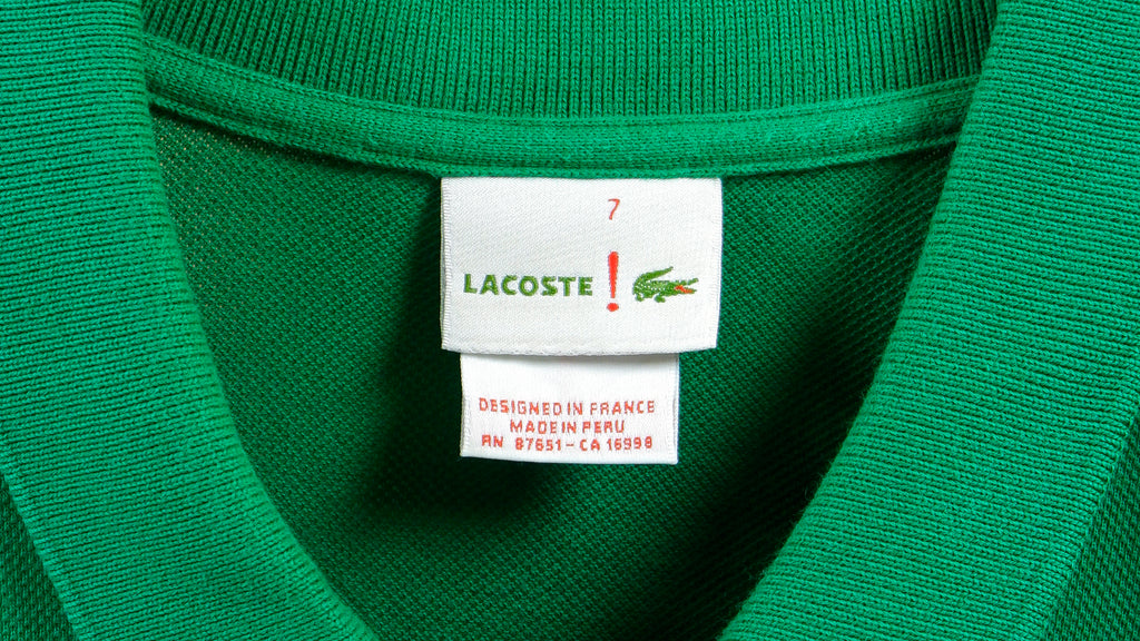 Lacoste - Green Polo T-Shirt Large Vintage Retro