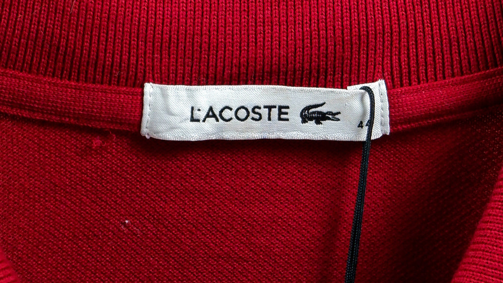 Lacoste - Red Polo T-Shirt Medium Vintage Retro