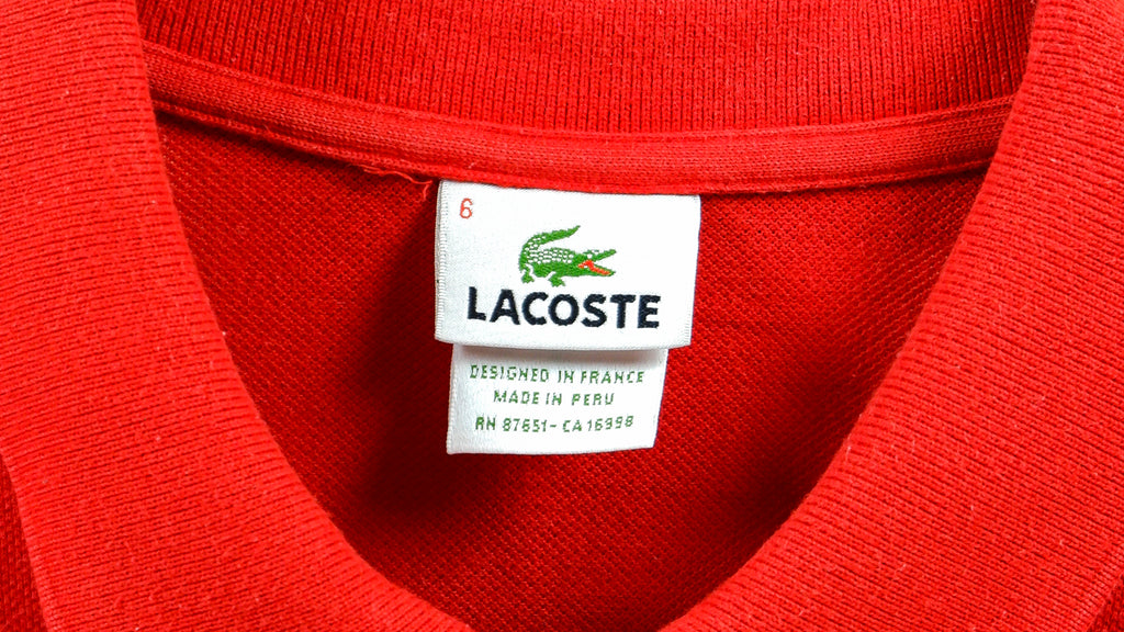 Lacoste - Red Polo T-Shirt X-Large Vintage Retro