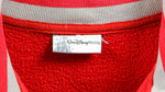 Disney - Red 1/4 Zip Sweatshirt 1990s Medium Vintage Retro