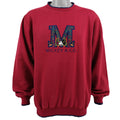 Disney - Red Big Logo Crew Neck Sweatshirt 1990s Large Vintage Retro