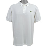 Lacoste - White Polos T-Shirt Large Vintage Retro