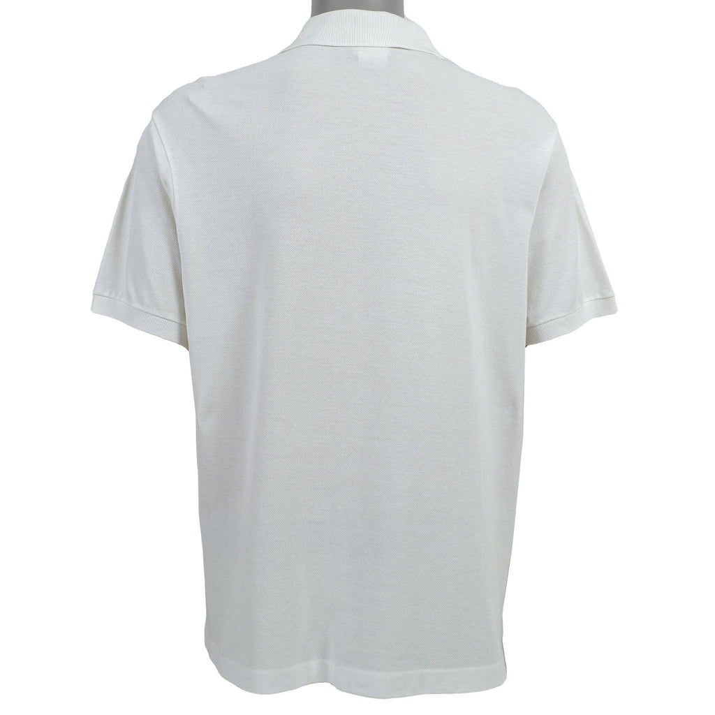 Lacoste - White Polos T-Shirt Large Vintage Retro