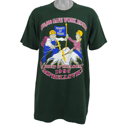 Vintage - Safety At Work, Fruit of the Loom Campbellsville T-Shirt 1995 X-Large