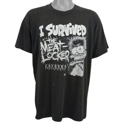 Vintage - I Survived the Meat-Locker T-Shirt 1994 X-Large
