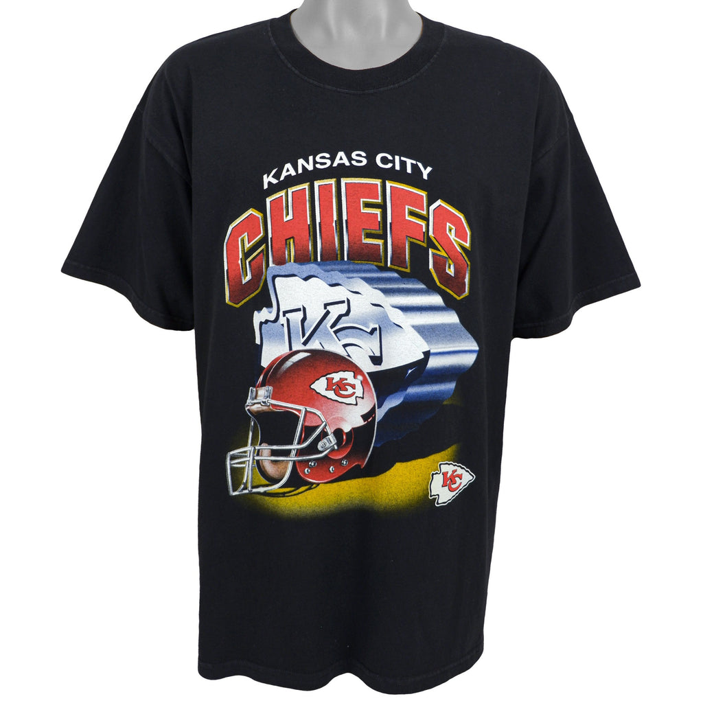NFL (Dynasty) - Kansas City Chiefs T-Shirt 1990s X-Large Vintage Retro Football