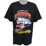 NFL (Dynasty) - Kansas City Chiefs T-Shirt 1990s X-Large Vintage Retro Football