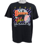 NBA (Oneita) - Portland Blazers Spell-Out T-Shirt 1992 Large Vintage Retro NBA Basketball
