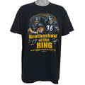NFL (M&O) -Steelers Brotherhood of the Ring - Big Ben & The Bus T-Shirt 2006 Large Vintage Retro Football