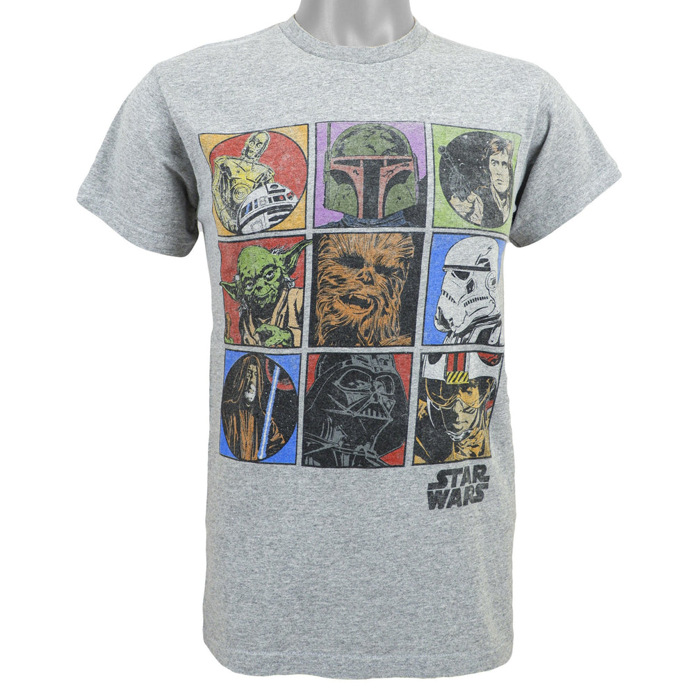 Vintage (Star Wars) - Grey Printed T-Shirt 1990s Small Vintage Retro