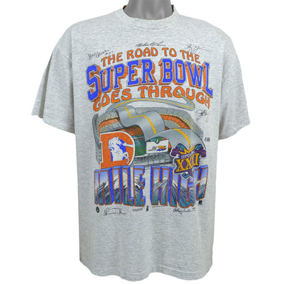 NFL (SX) - Denver Broncos - The Road to Super Bowl T-Shirt 1996 X-Large