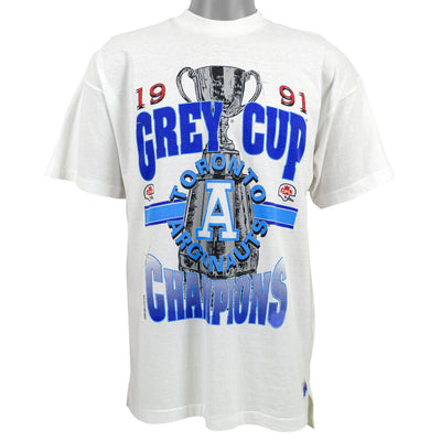 CFL (Athletics Softwear) - Toronto Argonauts Grey Cup Champions T-Shirt 1991 Large