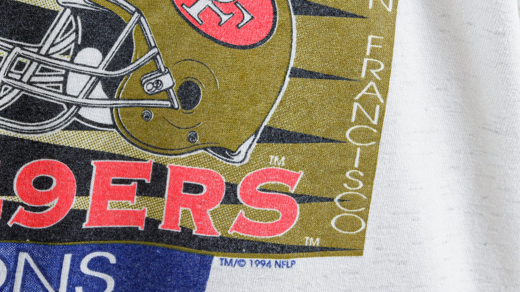 NFL (Trench)- Super Bowl XXIX Chargers VS 49ers T-Shirt 1995 Large Vintage Retro Football