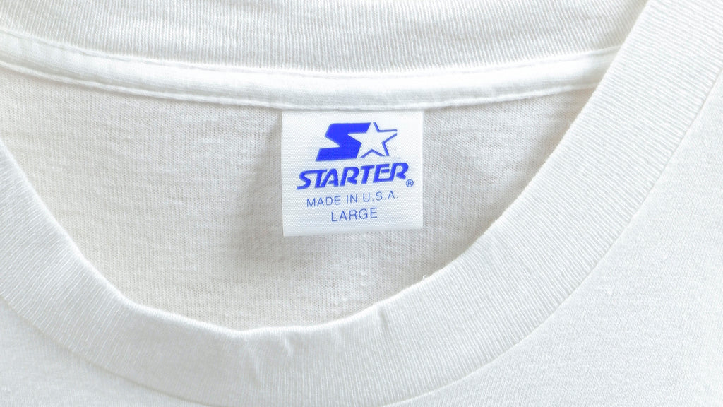 Starter - Dallas Cowboys Big Logo & Spell-Out T-Shirt 1992 Large Vintage Retro NFL Football