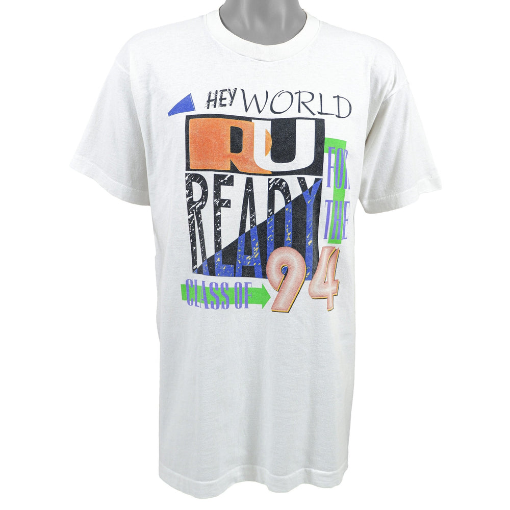Vintage - Hey World RU Ready for the Class of 94 T-Shirt 1994 X-Large Vintage Retro
