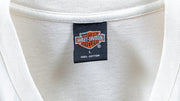 Harley Davidson - White Harley Davidson V-Twin, Greenville, South Carolina T-Shirt 1996 Large Vintage Retro