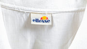 Ellesse - White 1/4 Zip Sell-Out T-Shirt 1990s Large Vintage Retro