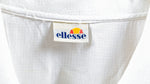 Ellesse - White 1/4 Zip Sell-Out T-Shirt 1990s Large Vintage Retro
