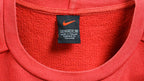 Nike - Red Big Logo Crew Neck Sweatshirt 1990s Large Vintage Retro