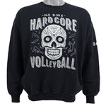 Vintage (Hanes) - Hardcore Volleyball Spell-Out Crew Neck Sweatshirt 1990s Large Vintage Retro 